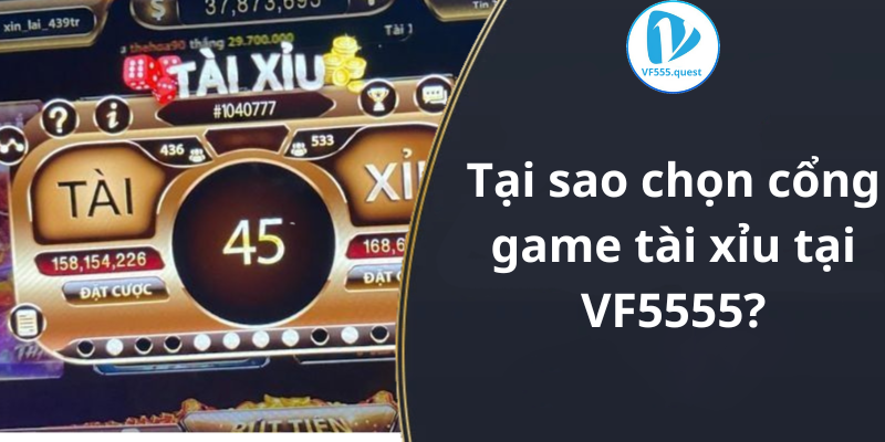 Tại sao chọn cổng game tài xỉu tại VF5555